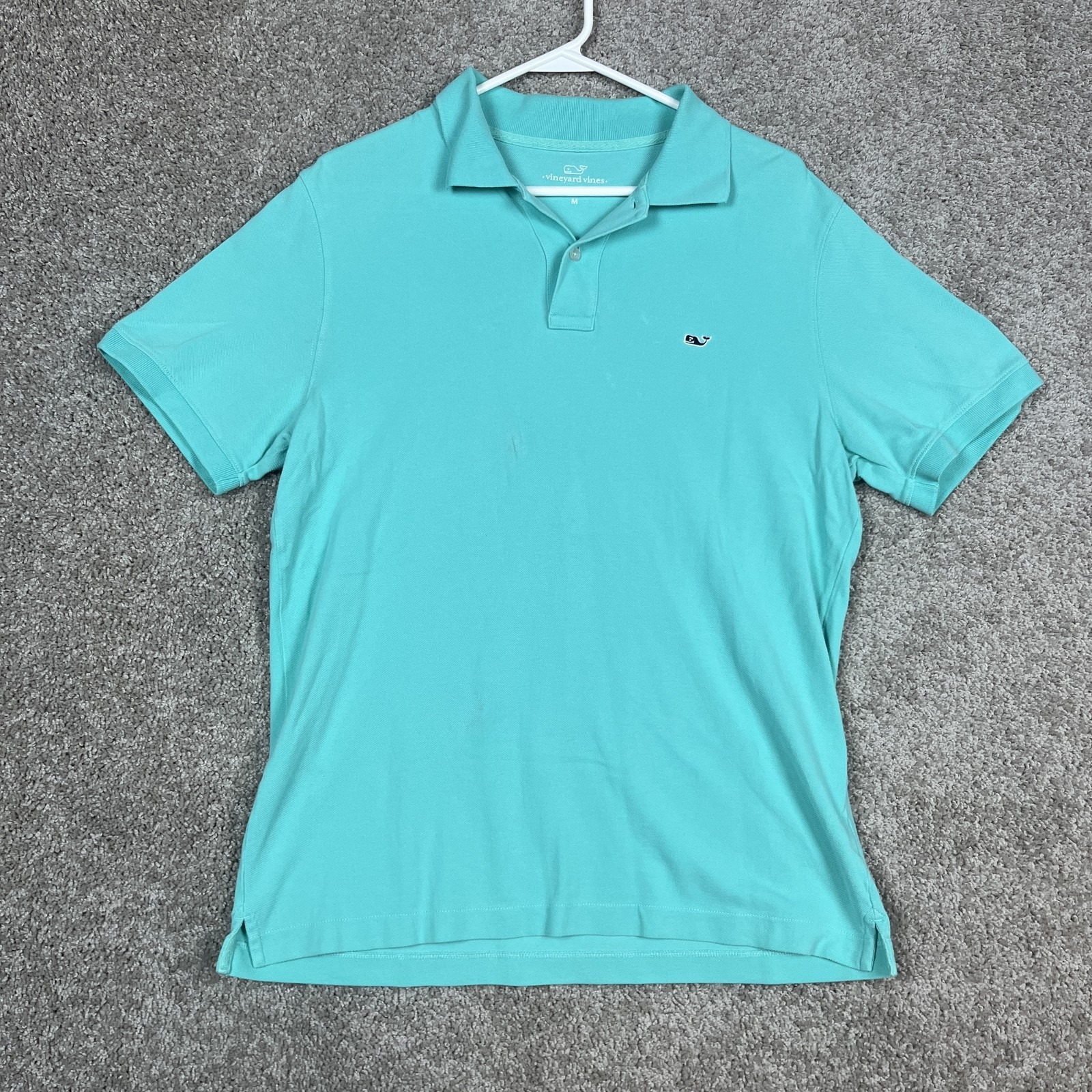 Vineyard Vines Polo Shirt Mens Medium Slim Fit Whale Short Sleeve Casual Golf